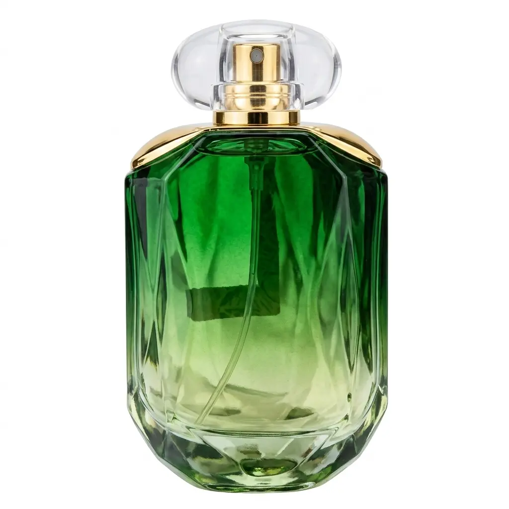 Chai Thuỷ Tinh Oval Sơn Ngoài Xanh Lá 50ml
