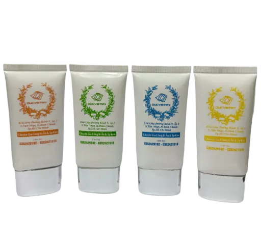 Bộ Tuýp Trắng 100ml In 1 Màu Bằng Mực UV