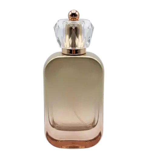 Chai Thủy Tinh Chữ Nhật Dẹp Sơn Ngoài Màu Đồng 30ml