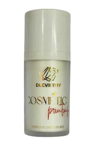 Ép Kim Và In Lụa 1 Màu Trên Chai Nhựa Acrylic Bằng Mực UV