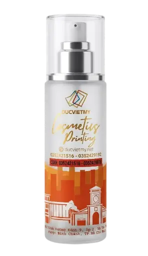 Chai Thuỷ Tinh Phun Cát 80ml In 4 Màu Bằng Mực UV