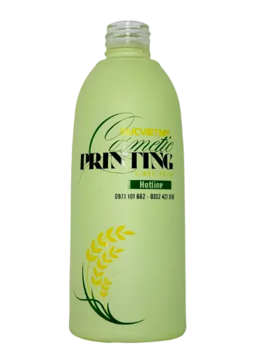 In Lụa 3 Màu Trên Chai Thủy Tinh Bằng Mực UV