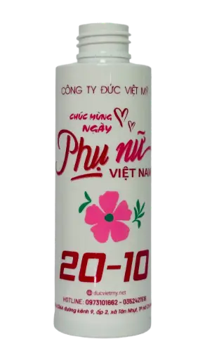 In Lụa 4 Màu Trên Chai Nhựa PET Bằng Mực UV